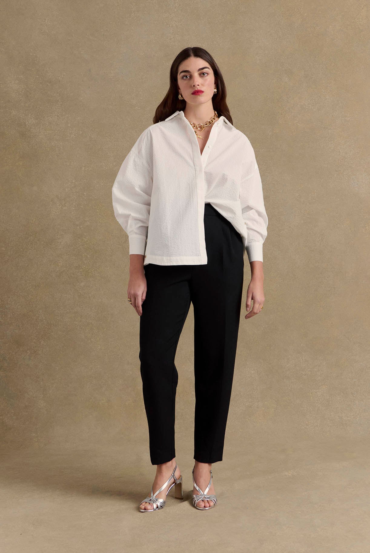 Shirt Arthus seersucker white