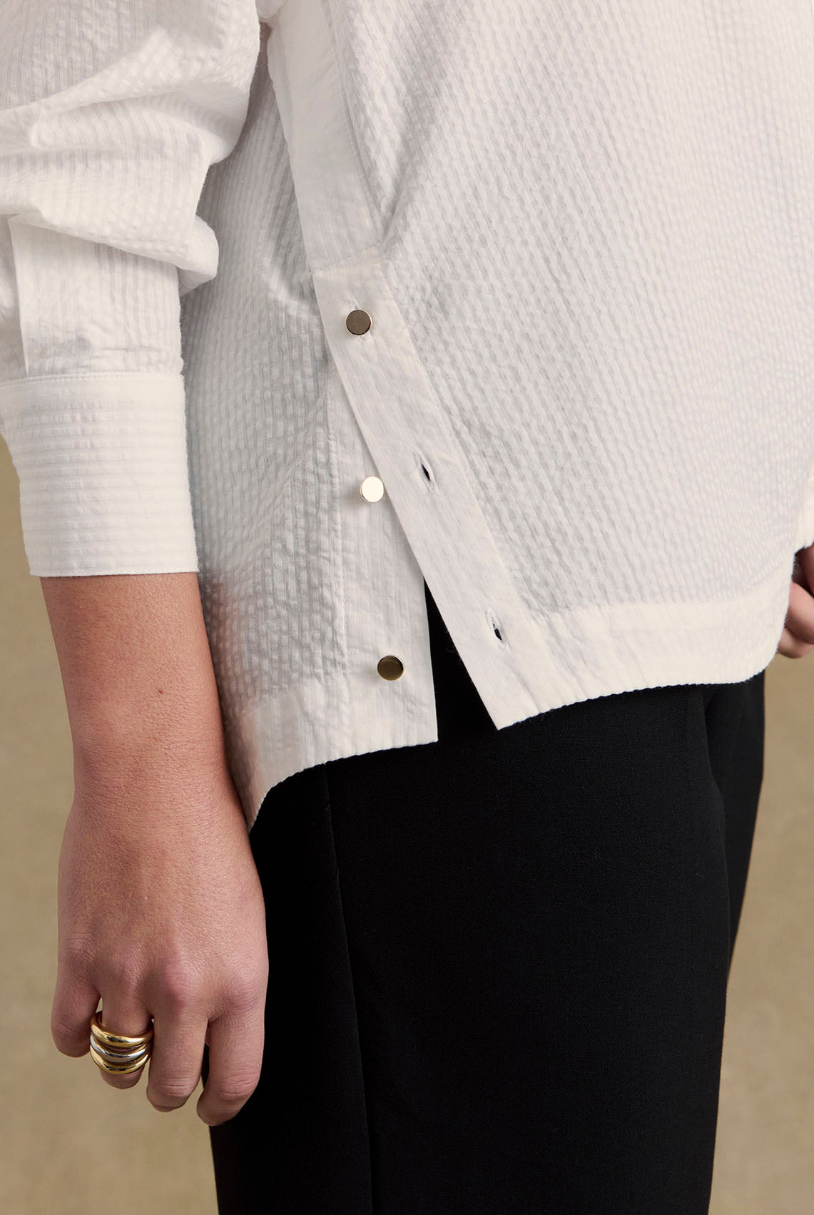 Shirt Arthus seersucker white