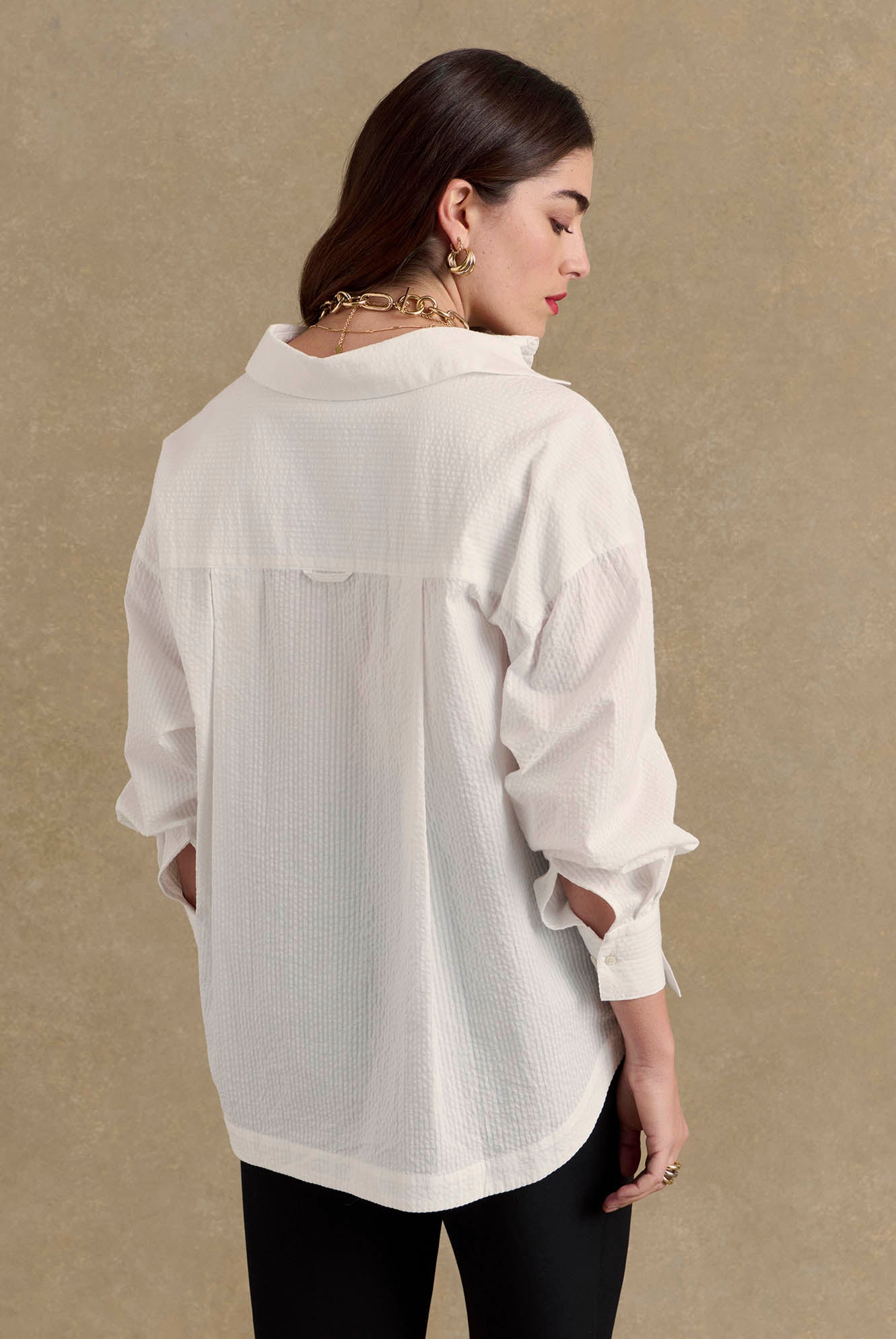 Shirt Arthus seersucker white