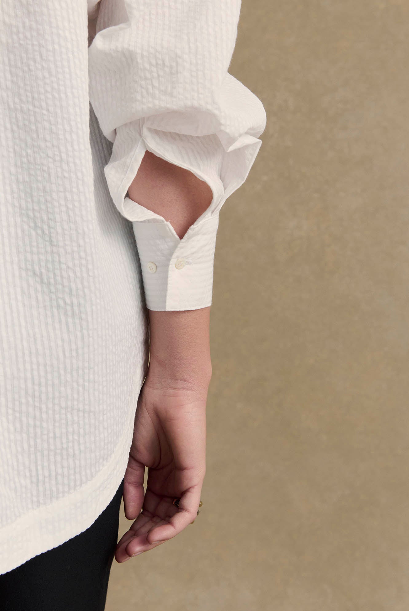 Shirt Arthus seersucker white
