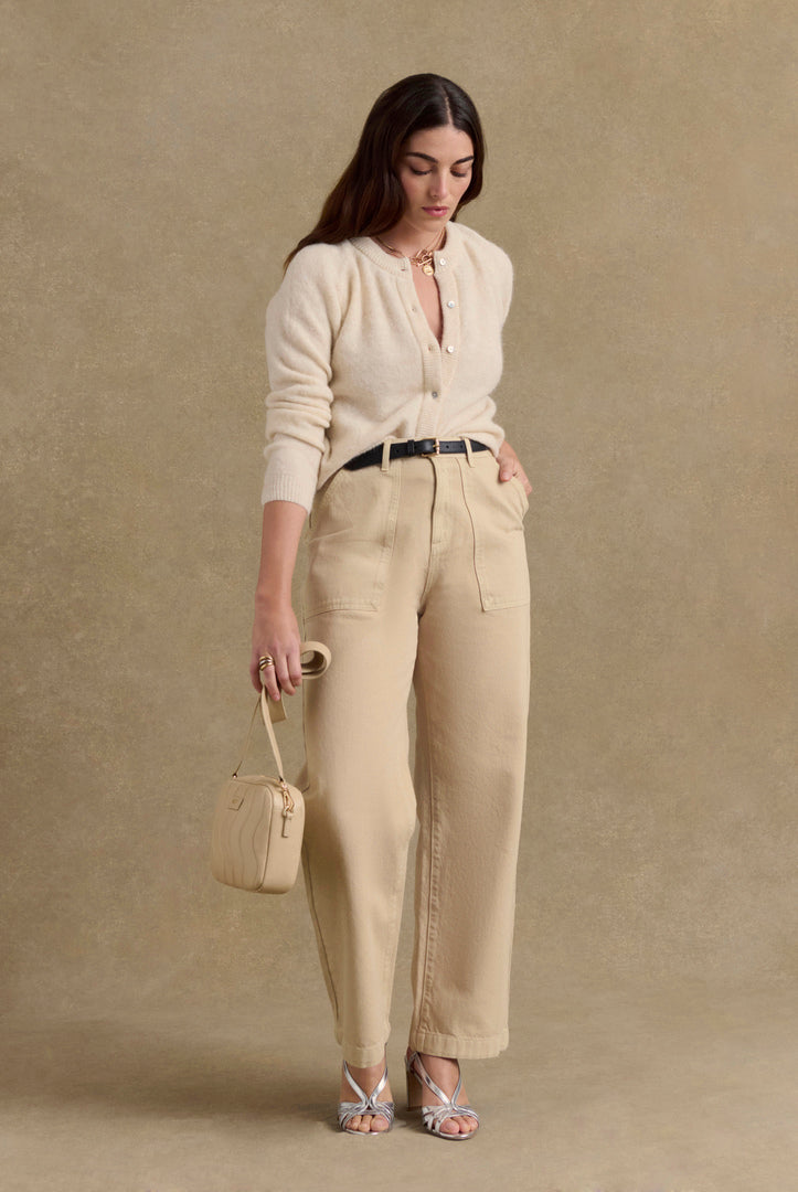 Jeans Nazaire beige minéral