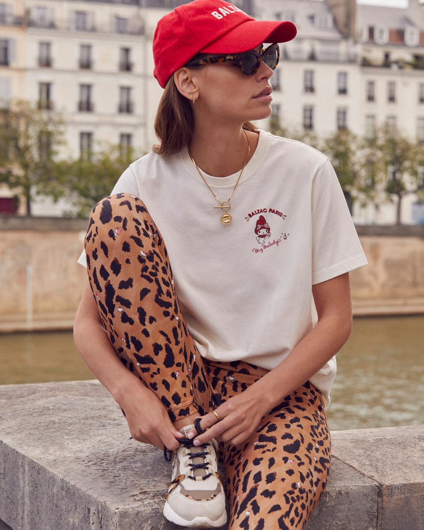 Sneakers Astor sand and cheetah