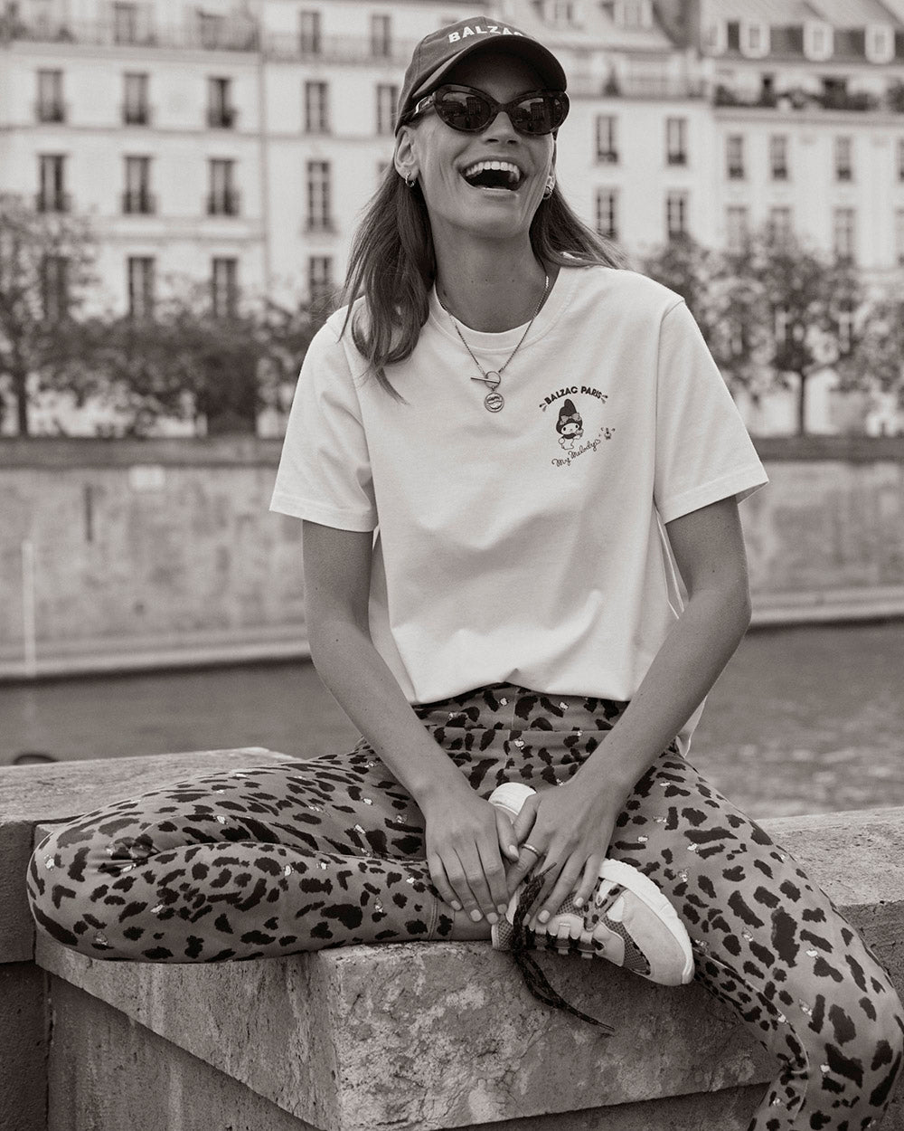 Sneakers Astor sand and cheetah