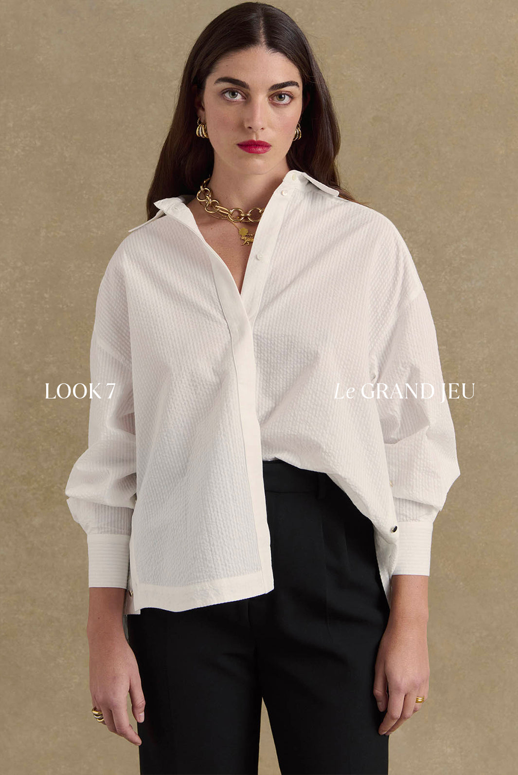 Shirt Arthus seersucker white