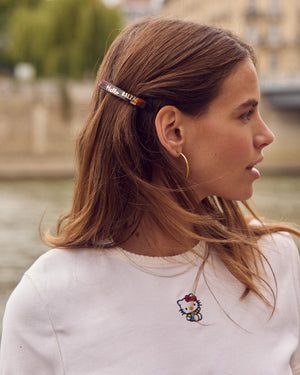 Kathy tortoise and gold barrette