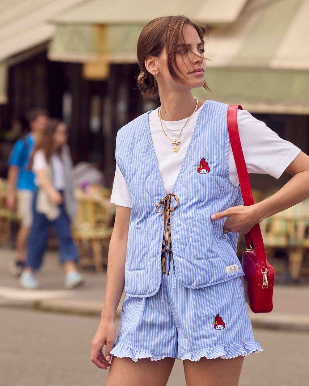 Vest Nuance stripes blue and white My Melody