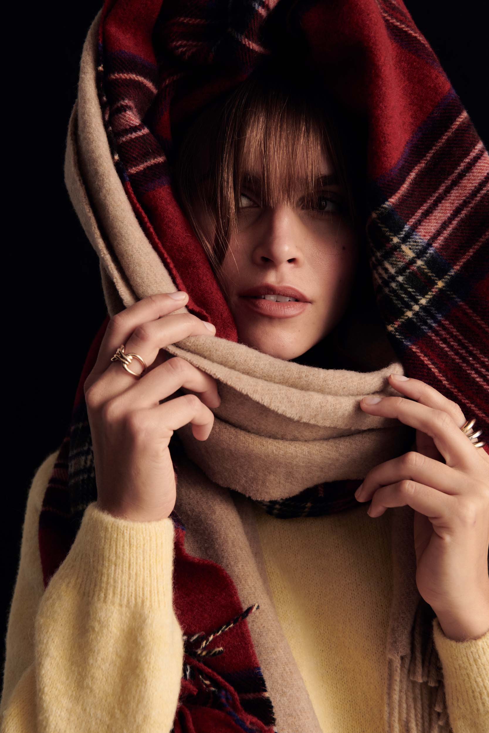 Scarf Public tartan red