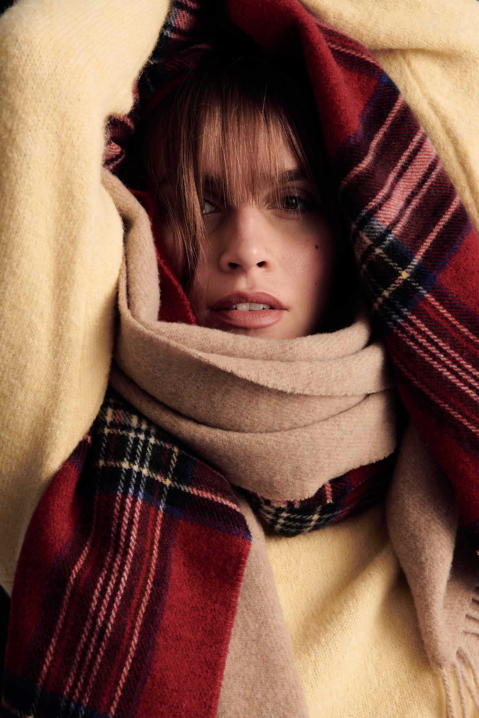 Scarf Public tartan red