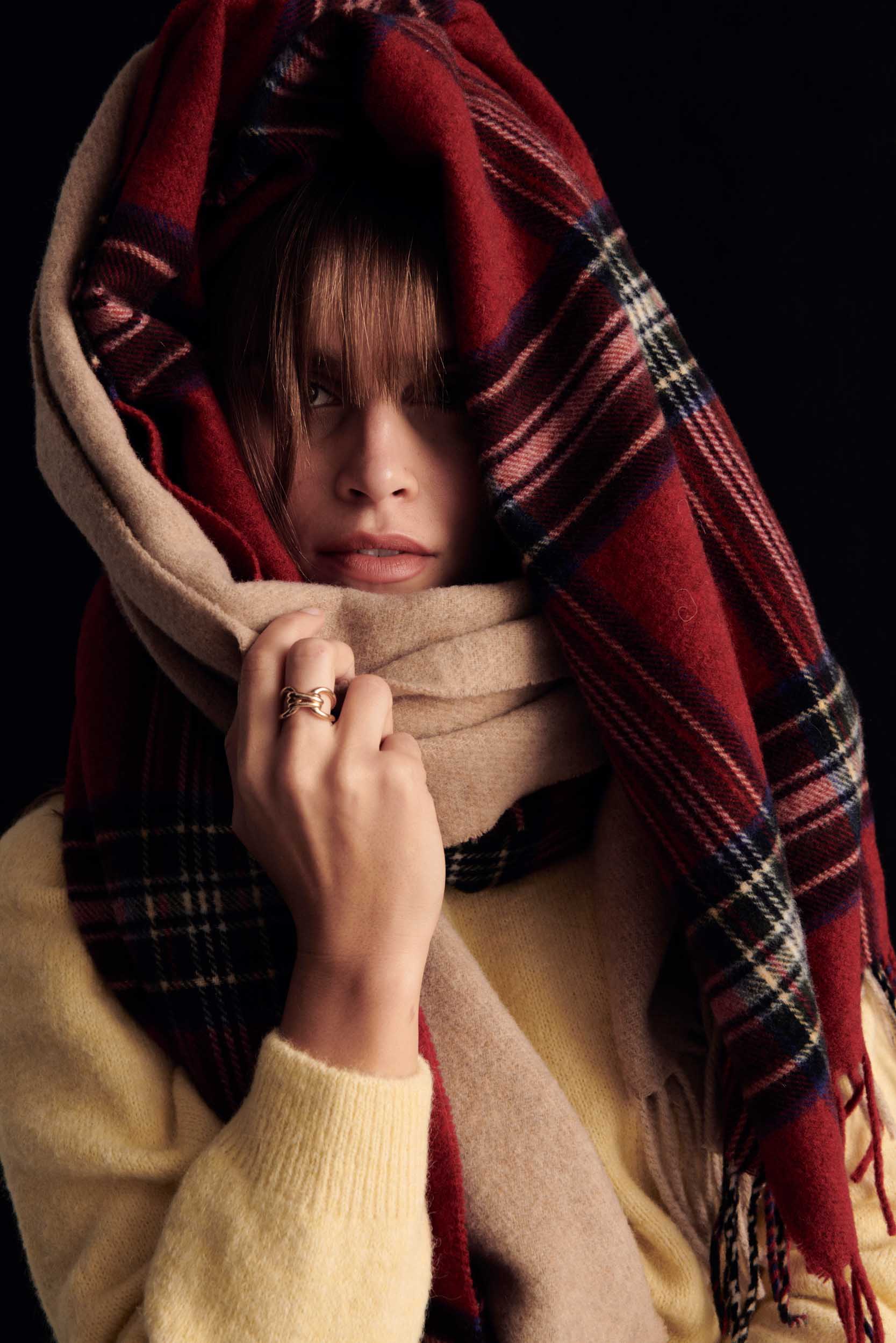 Scarf Public tartan red