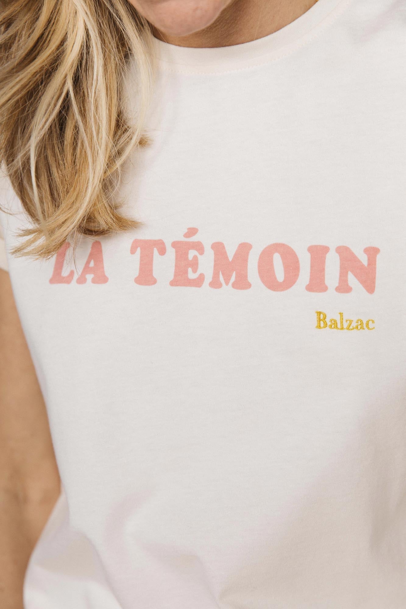 T-shirt La Témoin ecru
