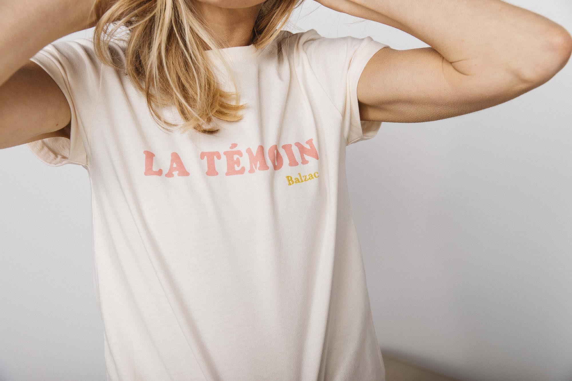 T-shirt La Témoin ecru