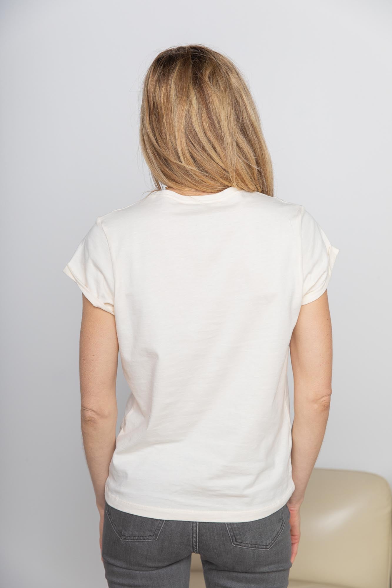T-shirt La Témoin ecru