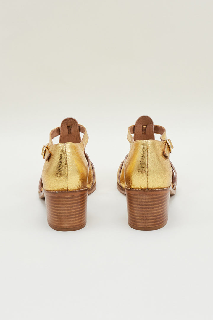 Golden Albane sandals Balzac Paris