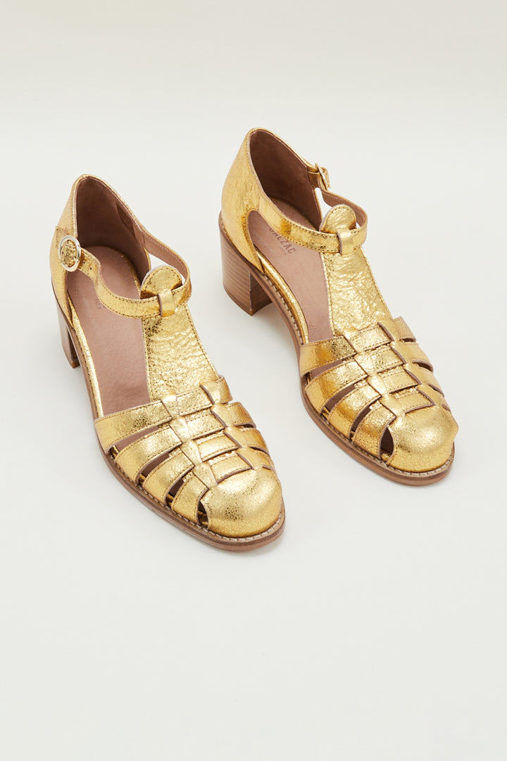 Golden Albane sandals Balzac Paris