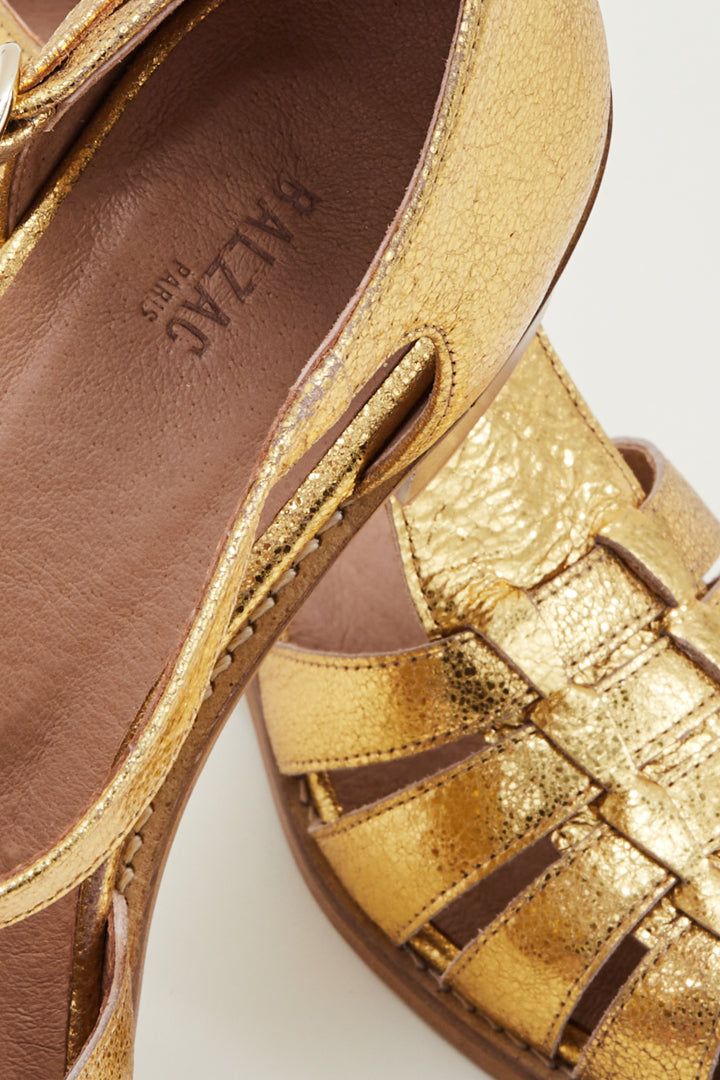 Golden Albane sandals Balzac Paris