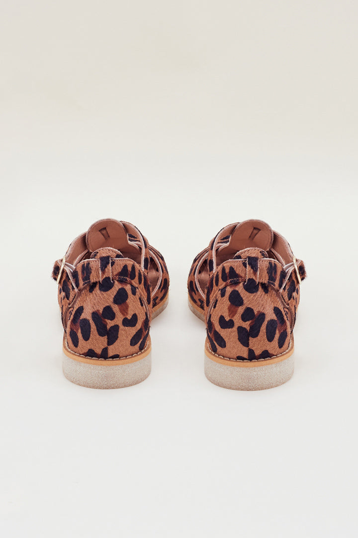 Écume pony sandals coffee leopard - Balzac Paris