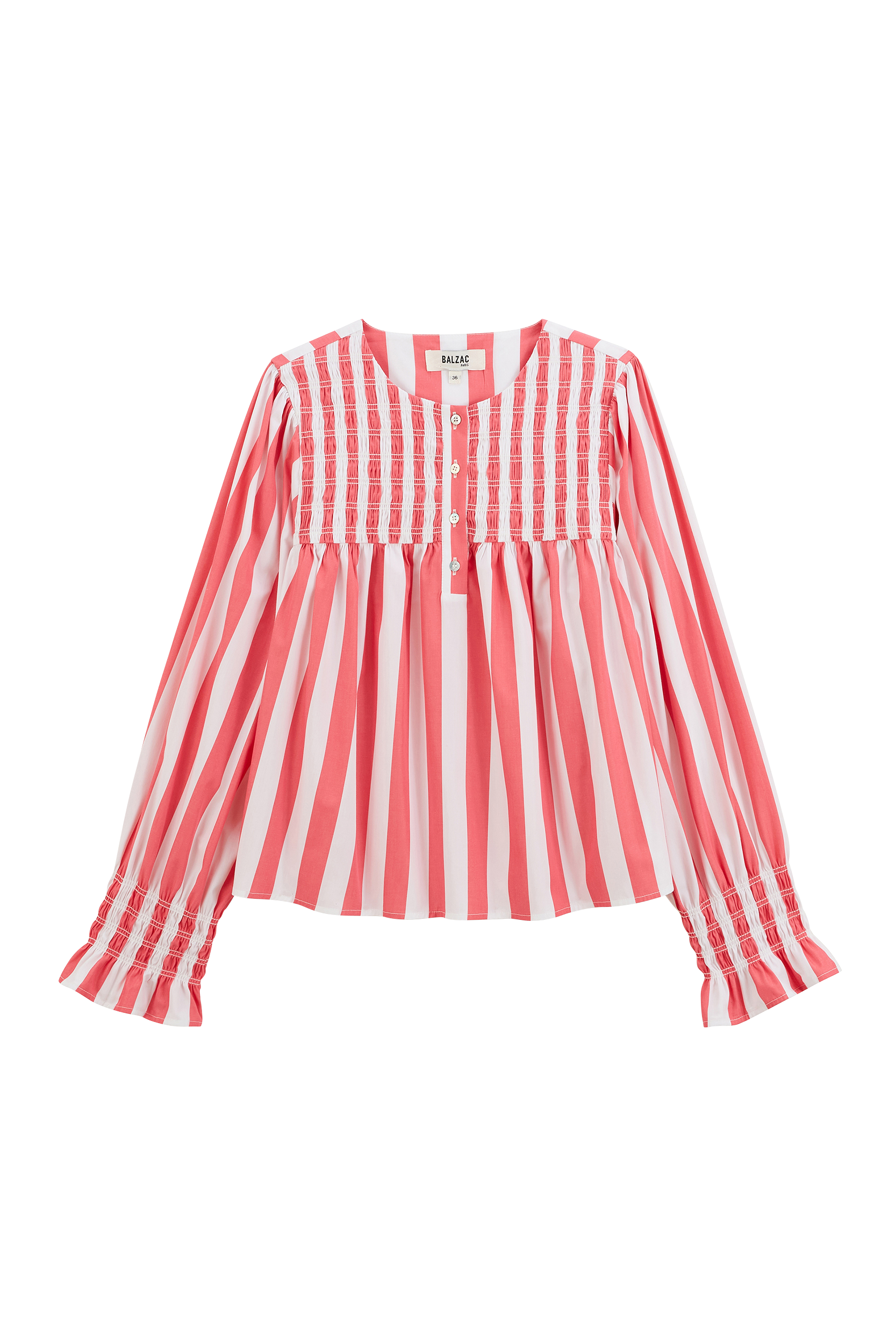 Ophélie pink striped blouse