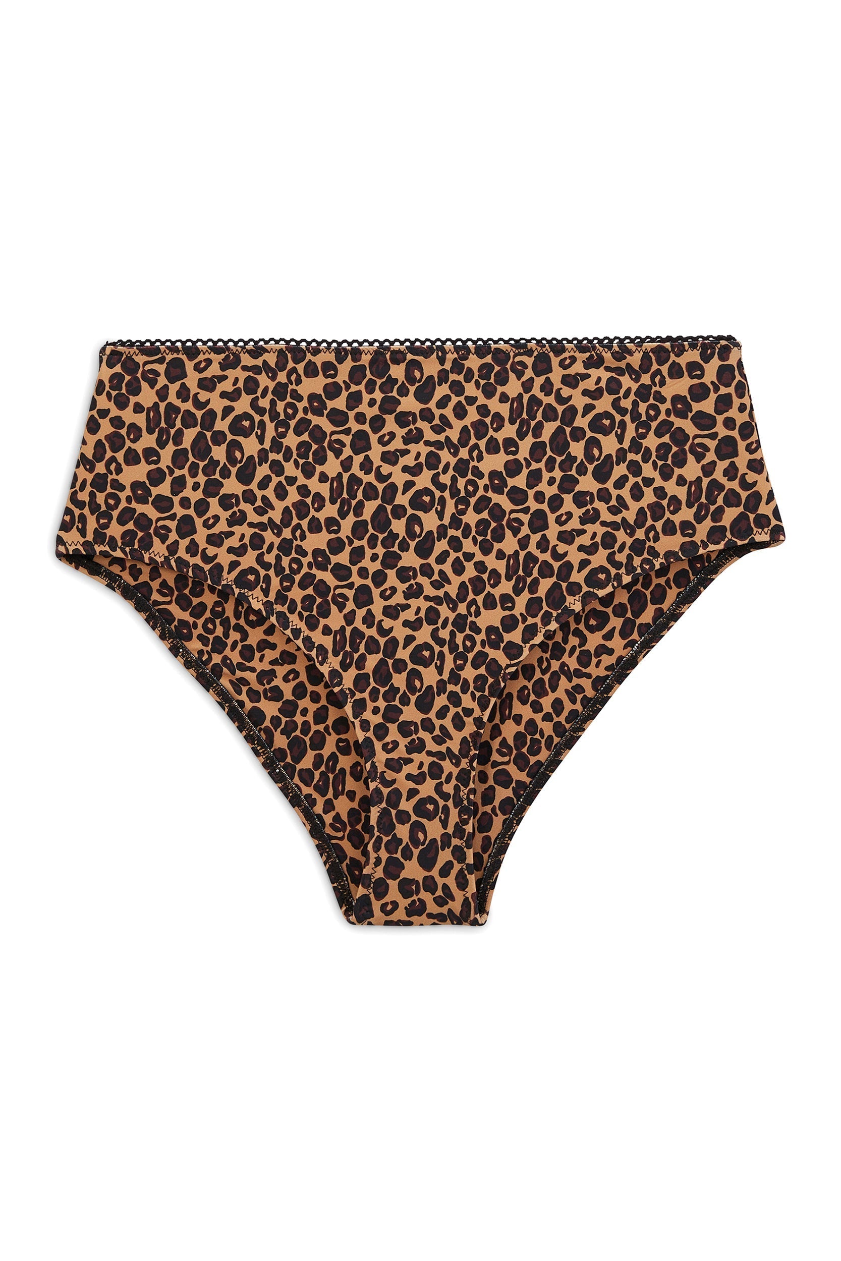 Hem of swimsuit Patchouli leopard