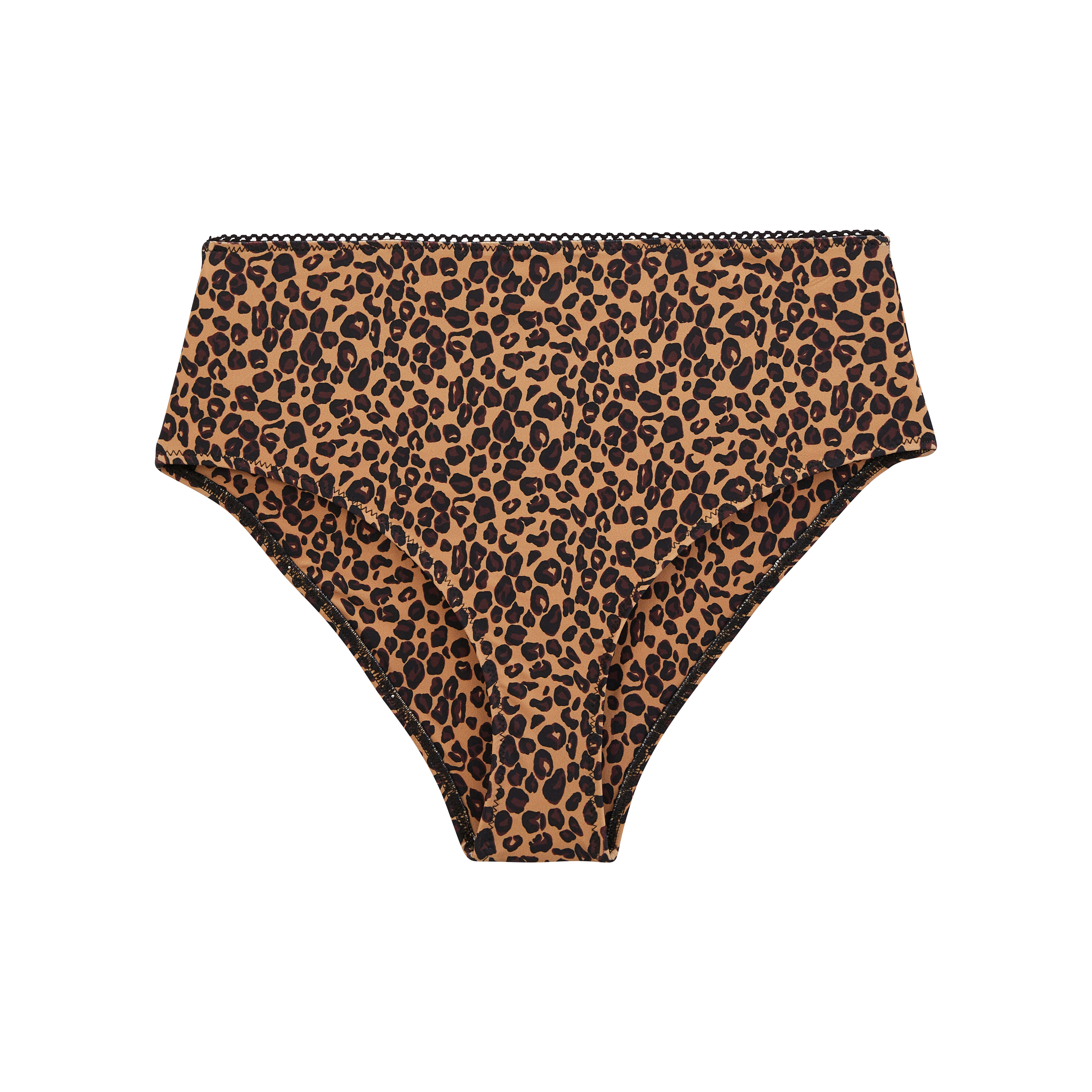 Hem of swimsuit Patchouli leopard