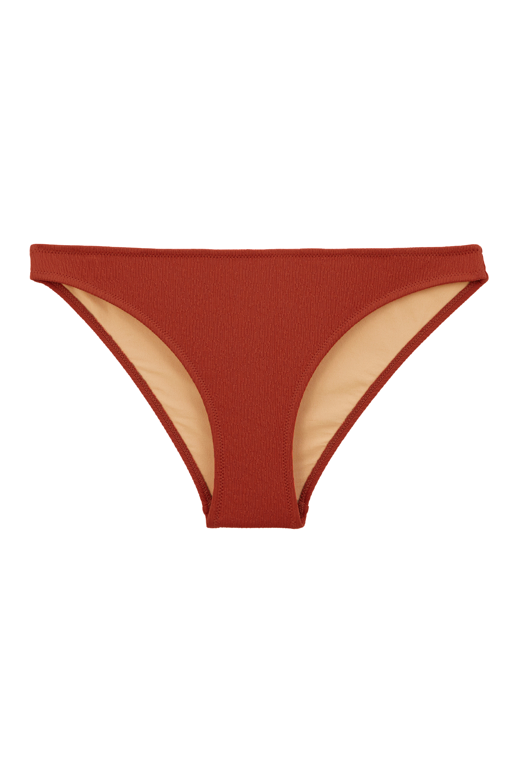 Hem of swimsuit Laura terracotta