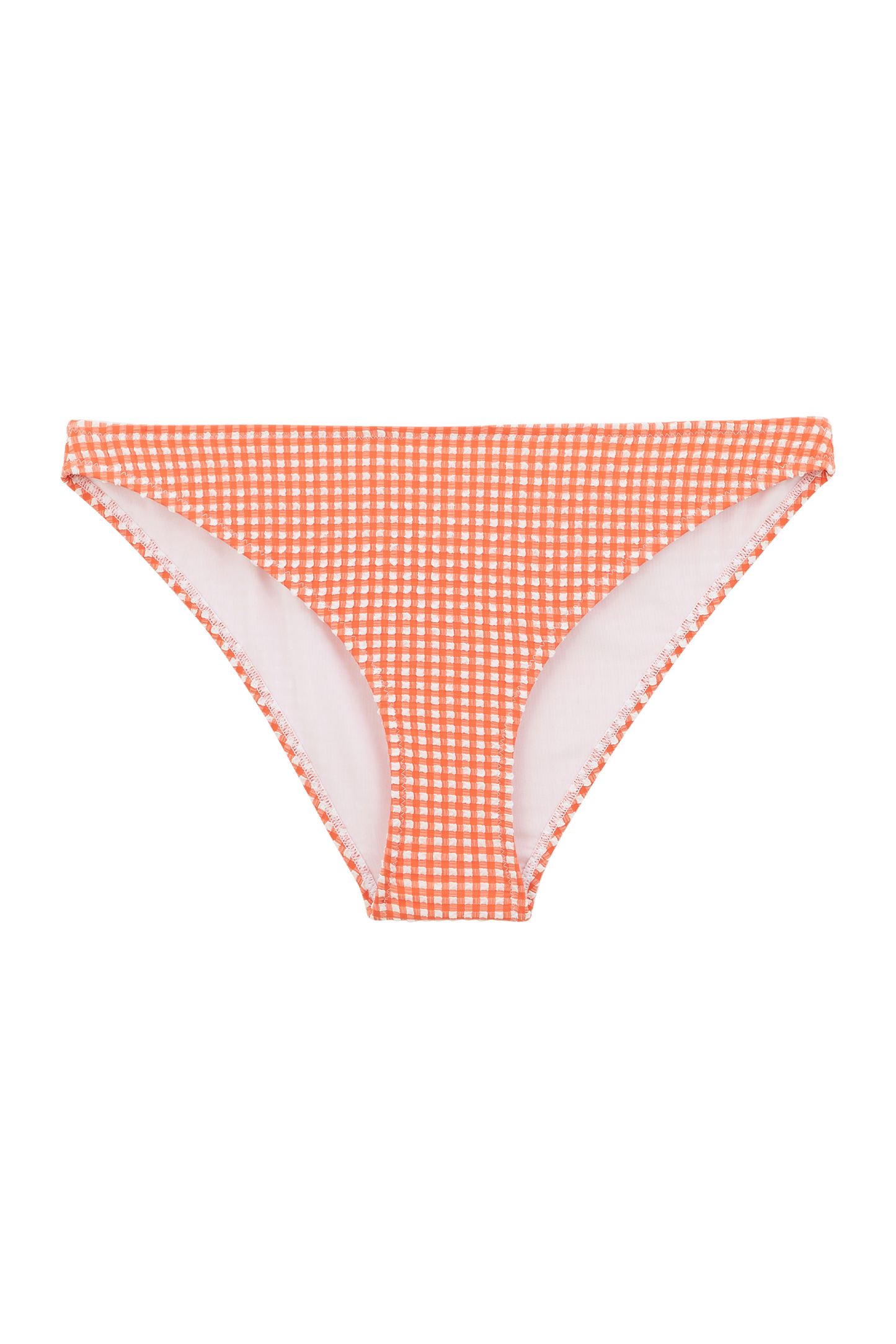 Laura orange and white gingham bikini bottoms
