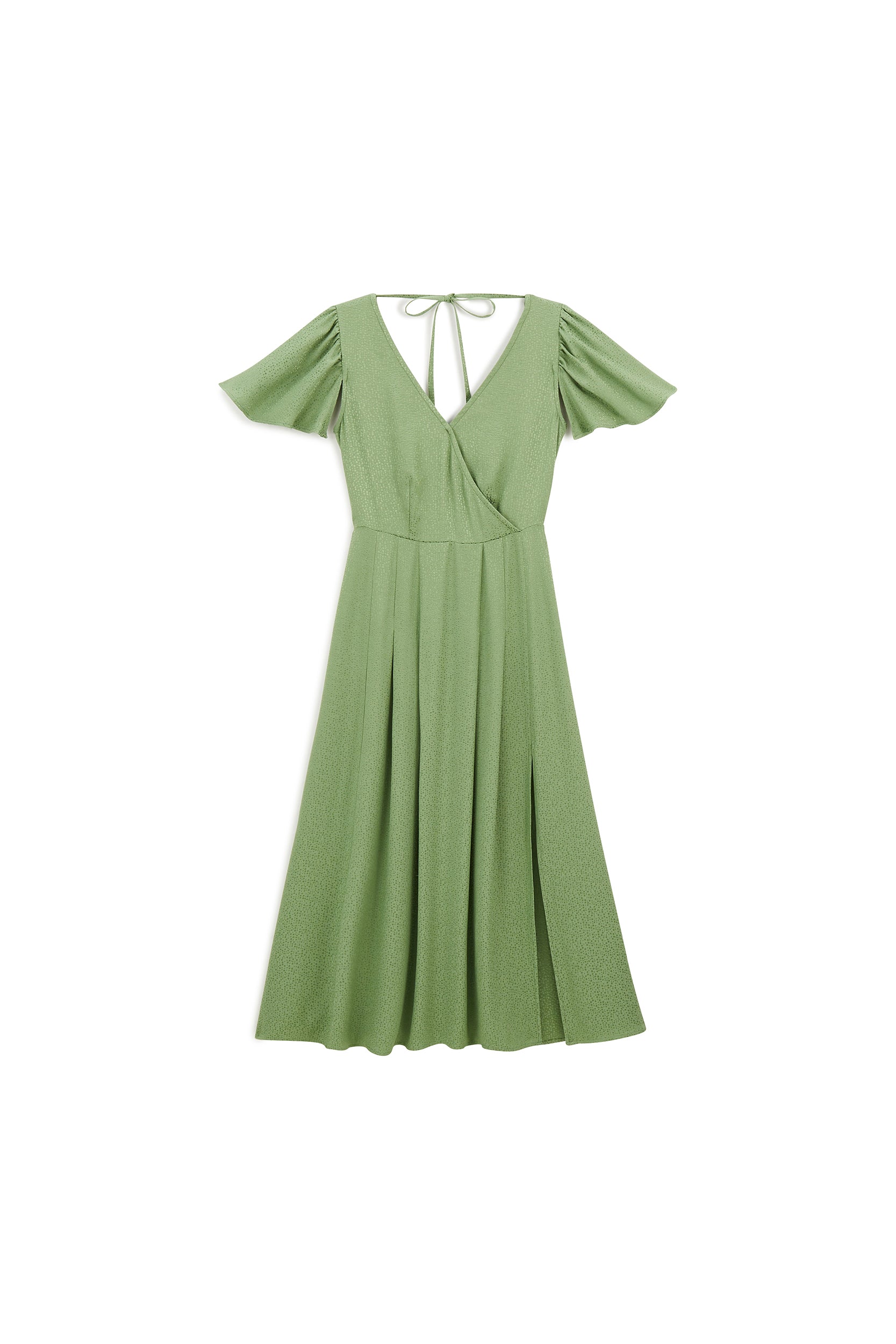 Sage Green Coral Dress
