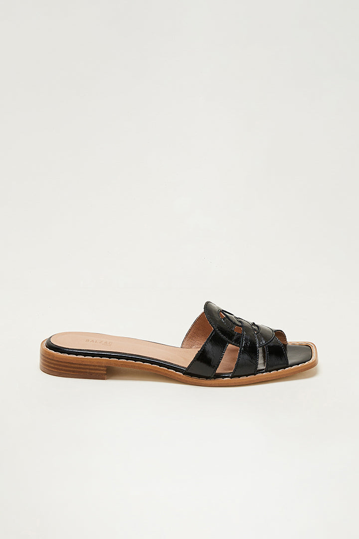 Sandals Melisse patent black