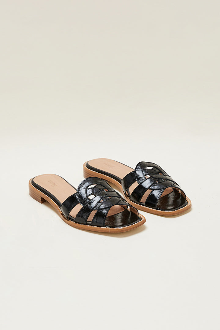 Sandals Melisse patent black