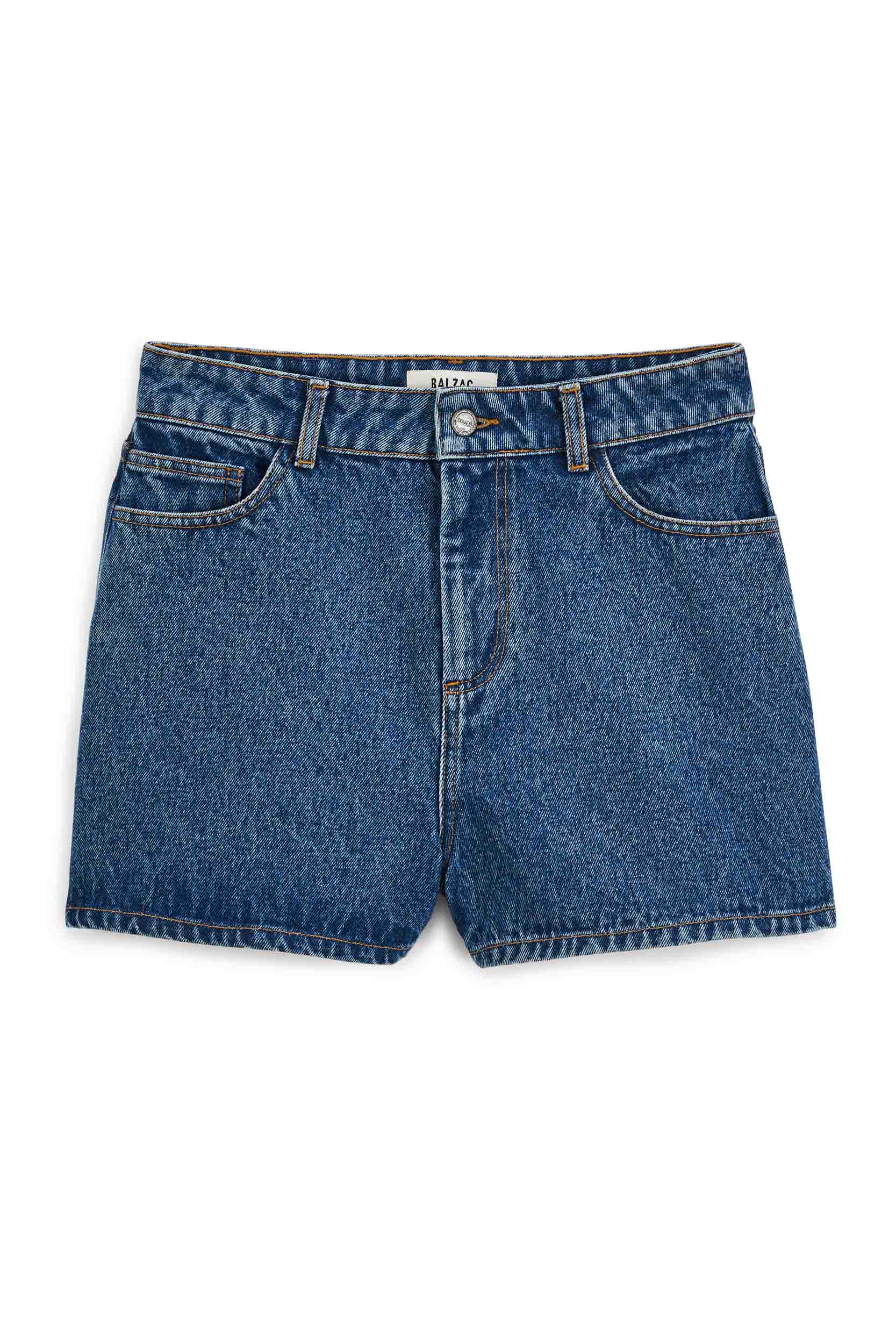 Triomphe blue midi shorts