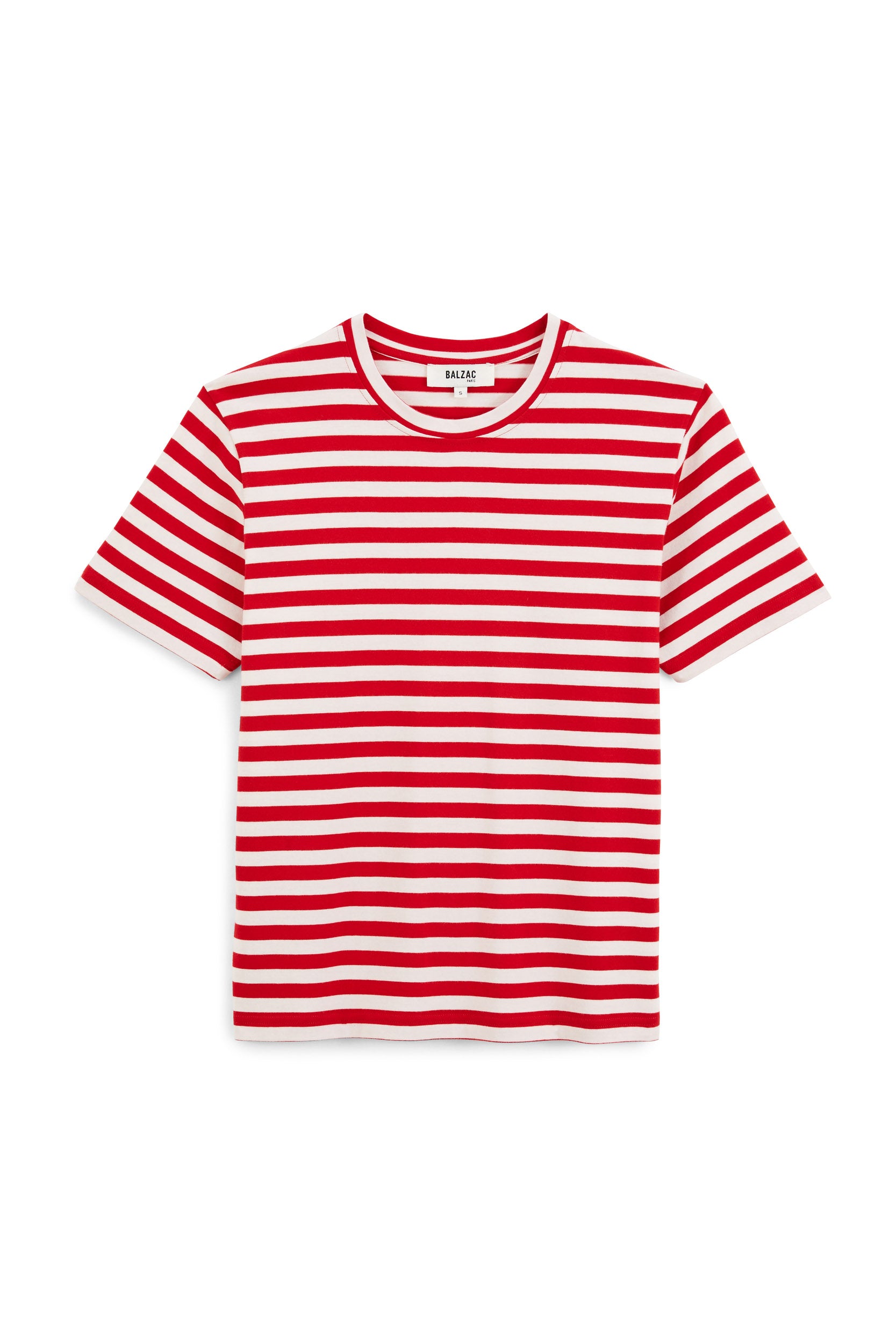 Bree red and white striped t-shirt