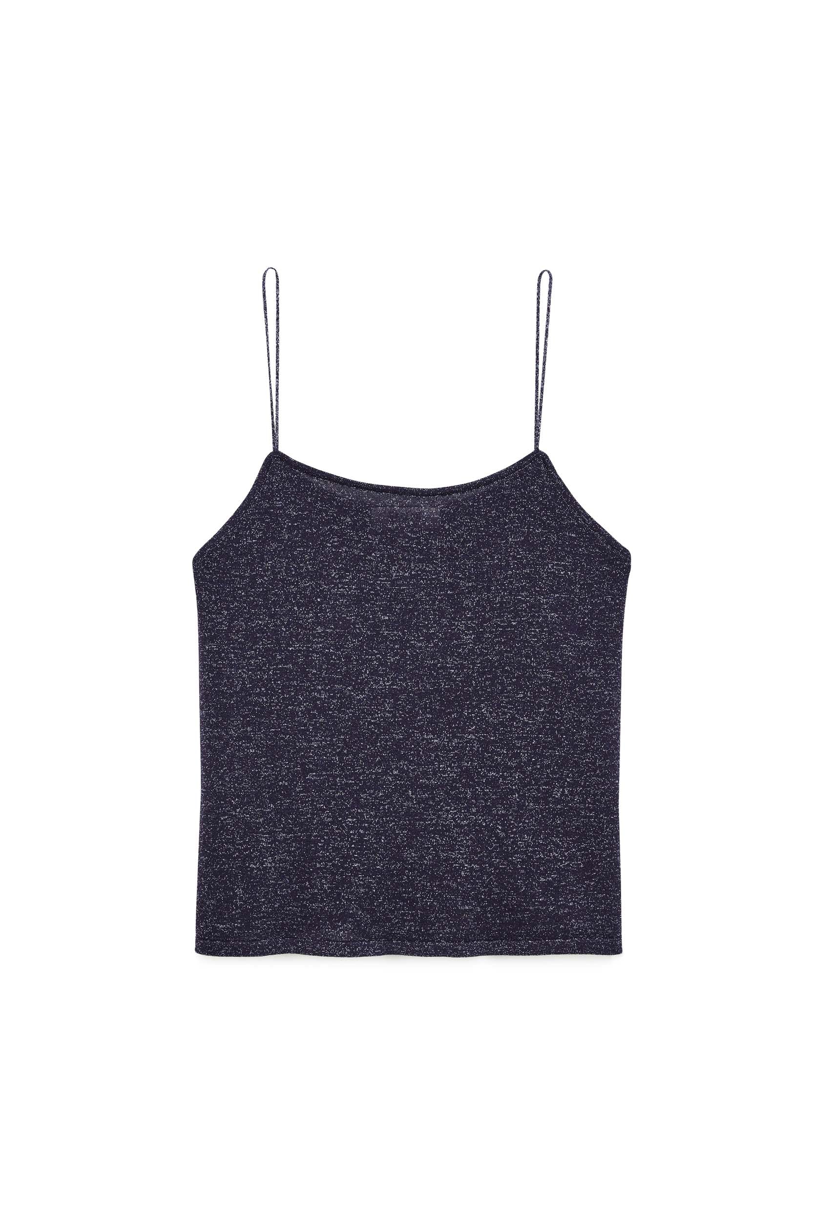 Top Amandier navy iridescent