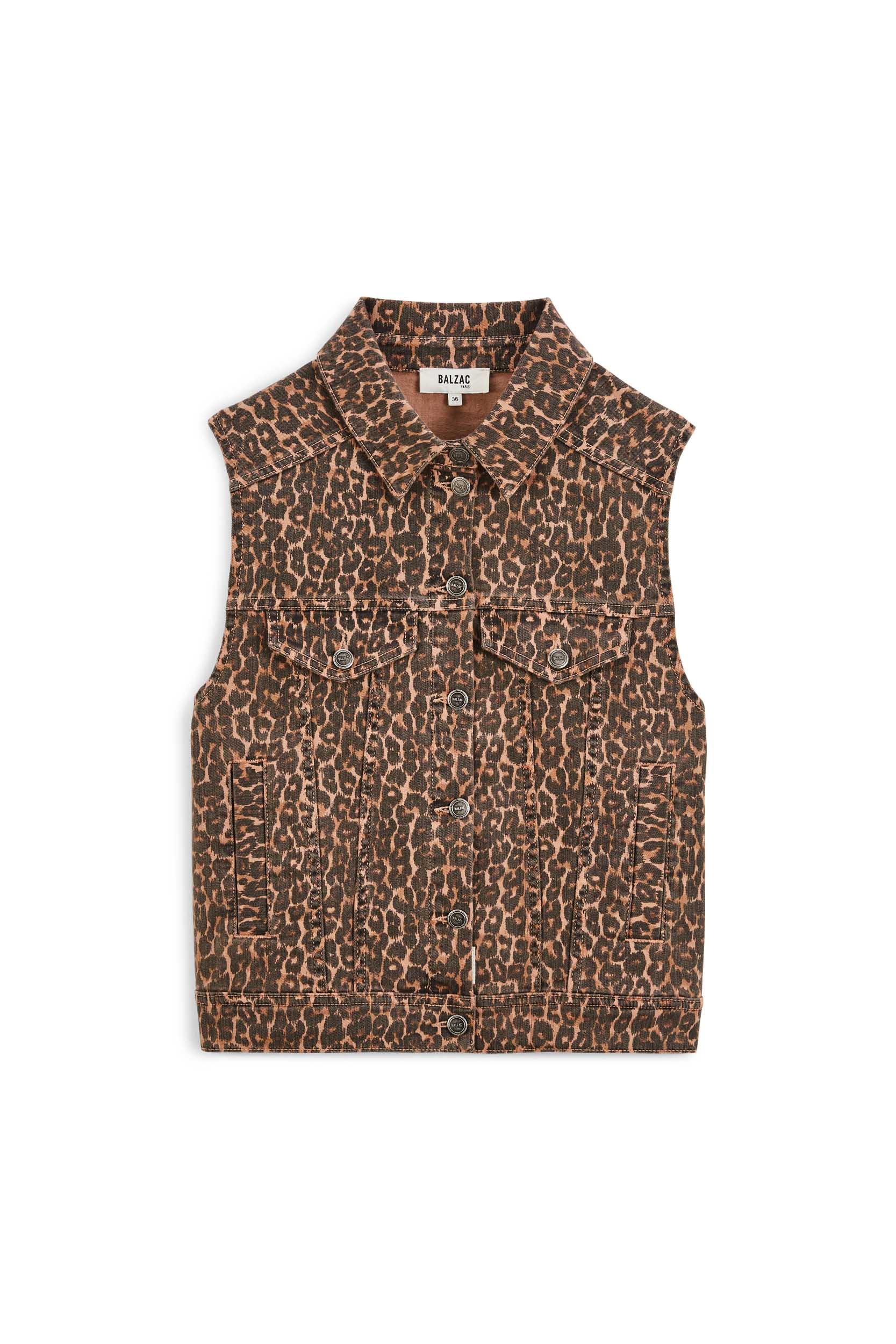 Felipa coffee leopard jacket