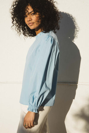 Glacier blue Léonia blouse