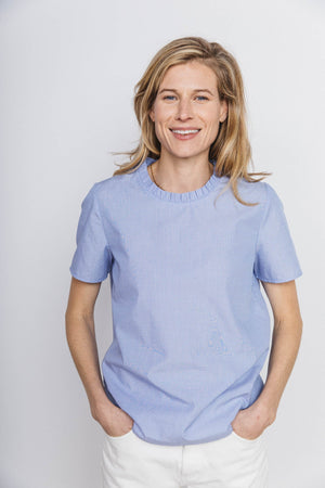 Blouse Léonie bleu