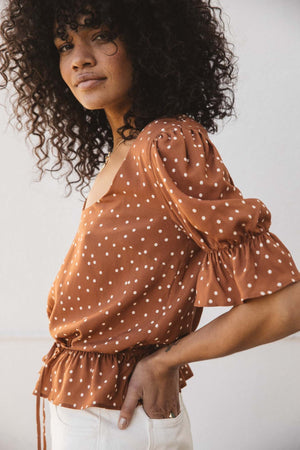 Blouse Navire imprimé pois viscose LENZING™ ECOVERO™