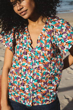 Chemise Vague coquillage coton biologique STANDARD 100 by OEKO-TEX®