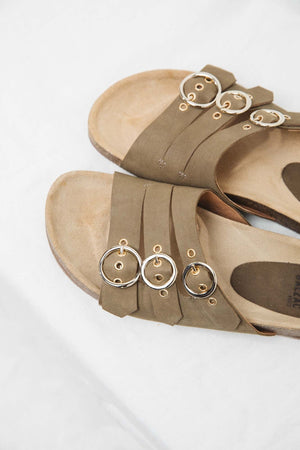 Khaki Bobine sandals