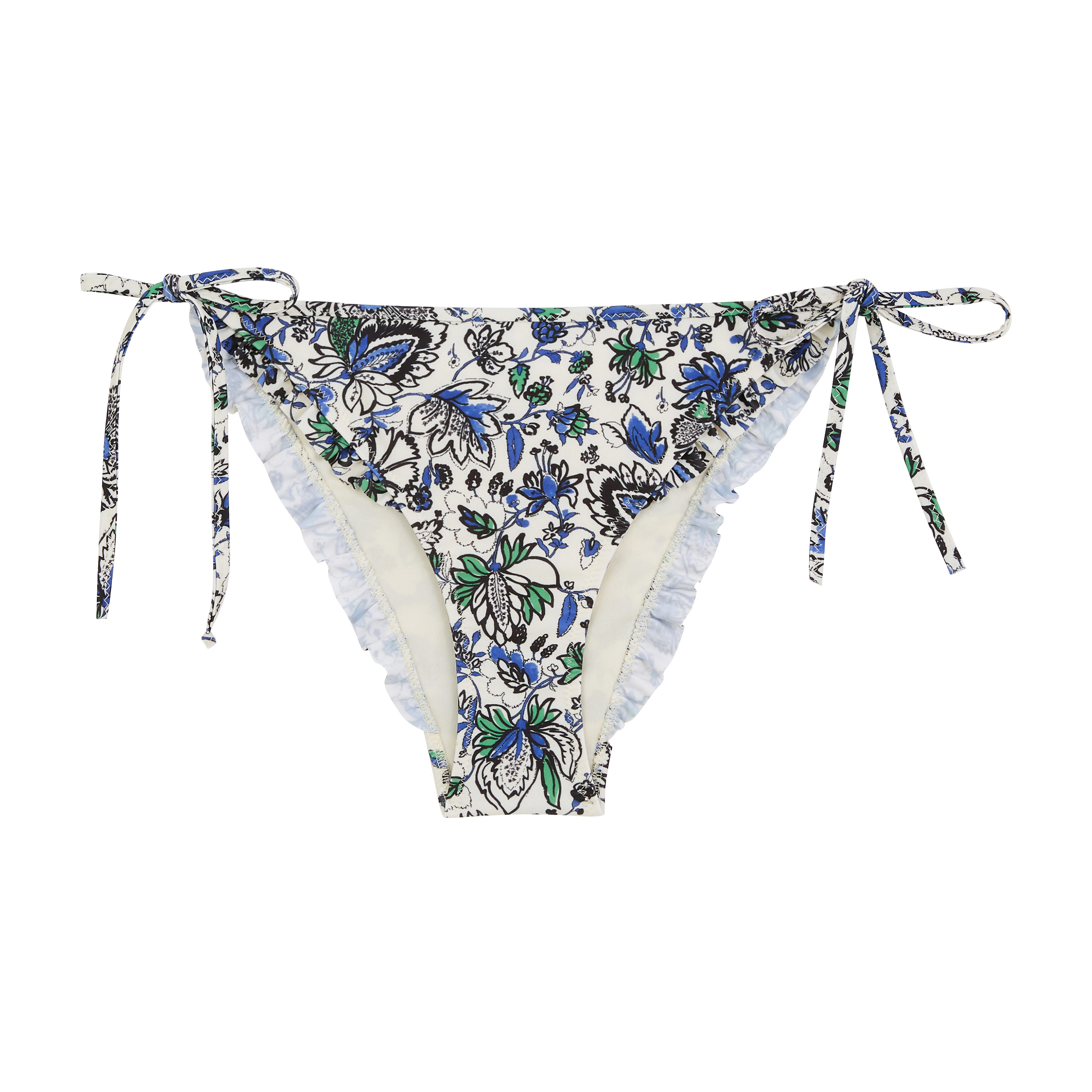 Hem of swimsuit Luz printed jardin in flowers