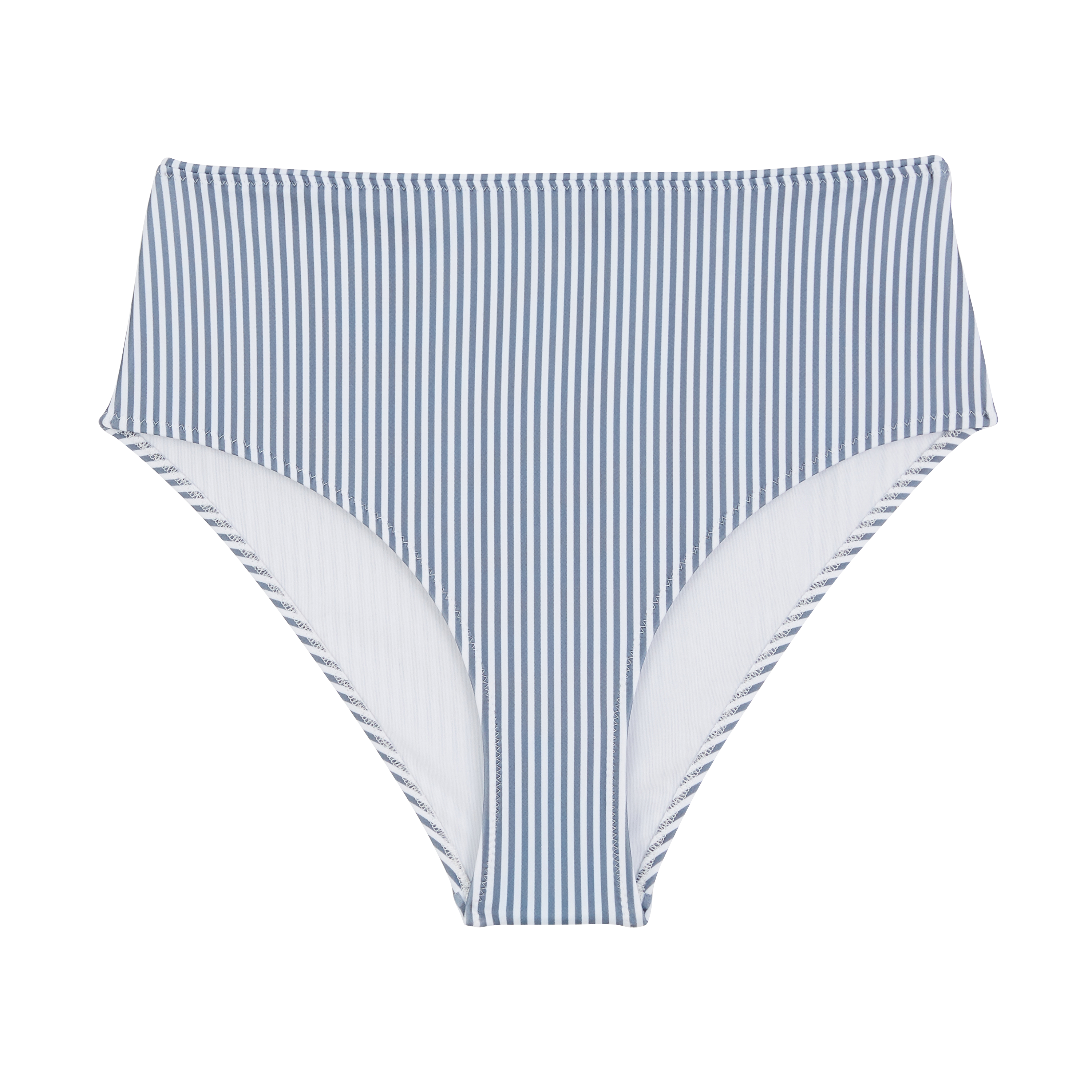 Hem of swimsuit Patchouli stripes sky blue