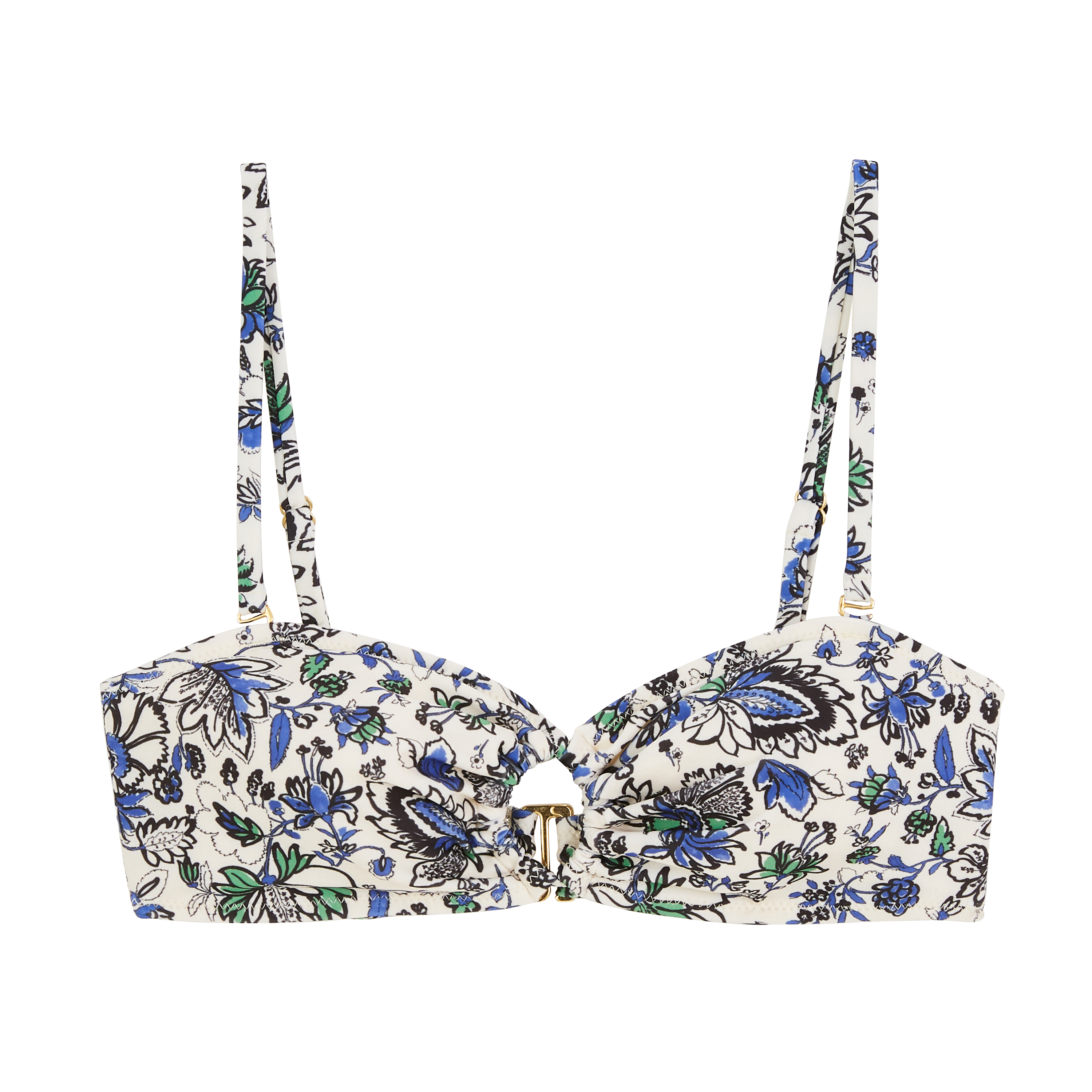 High of swimsuit Dahlia printed jardin in flowers