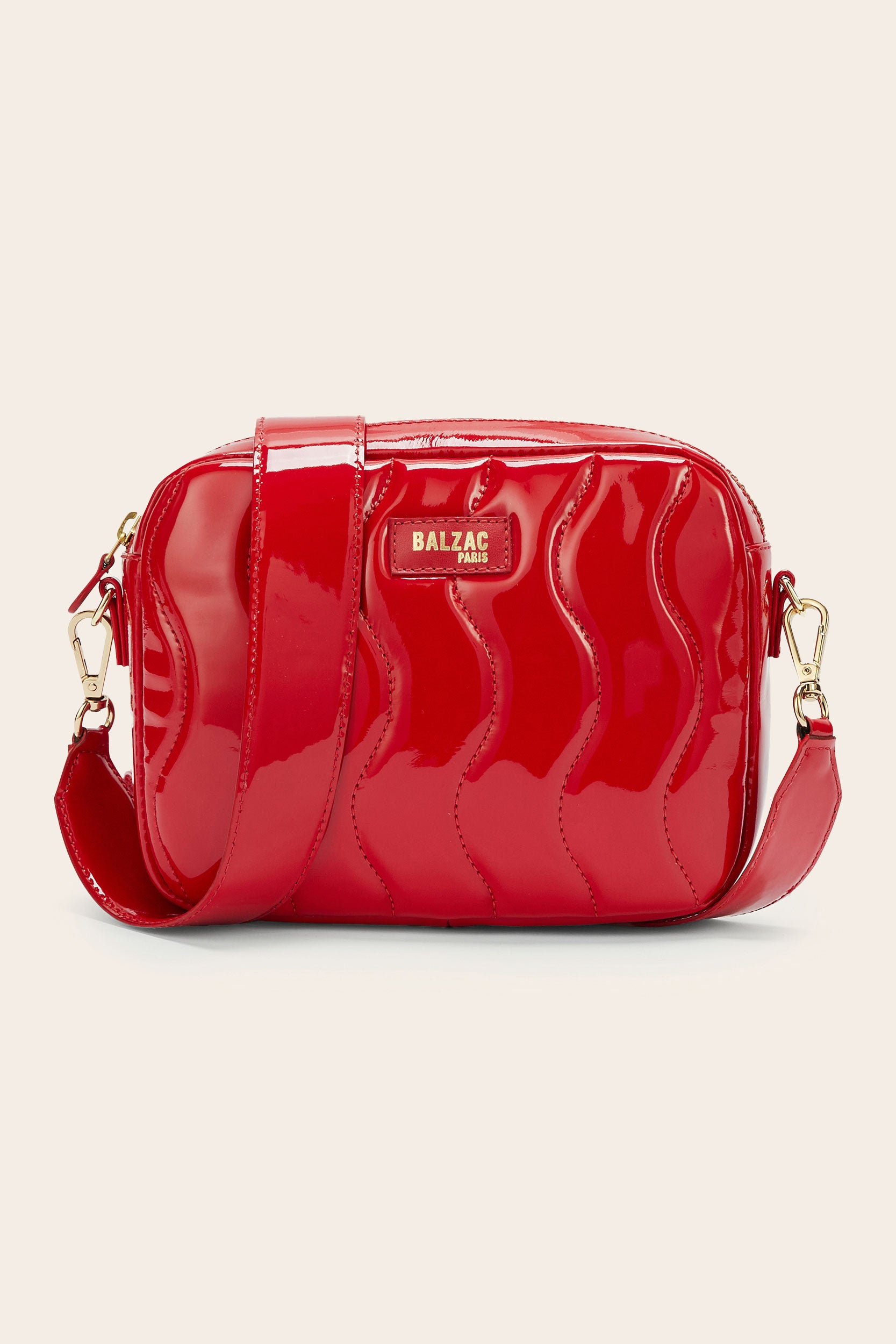 Bag César vague patent red