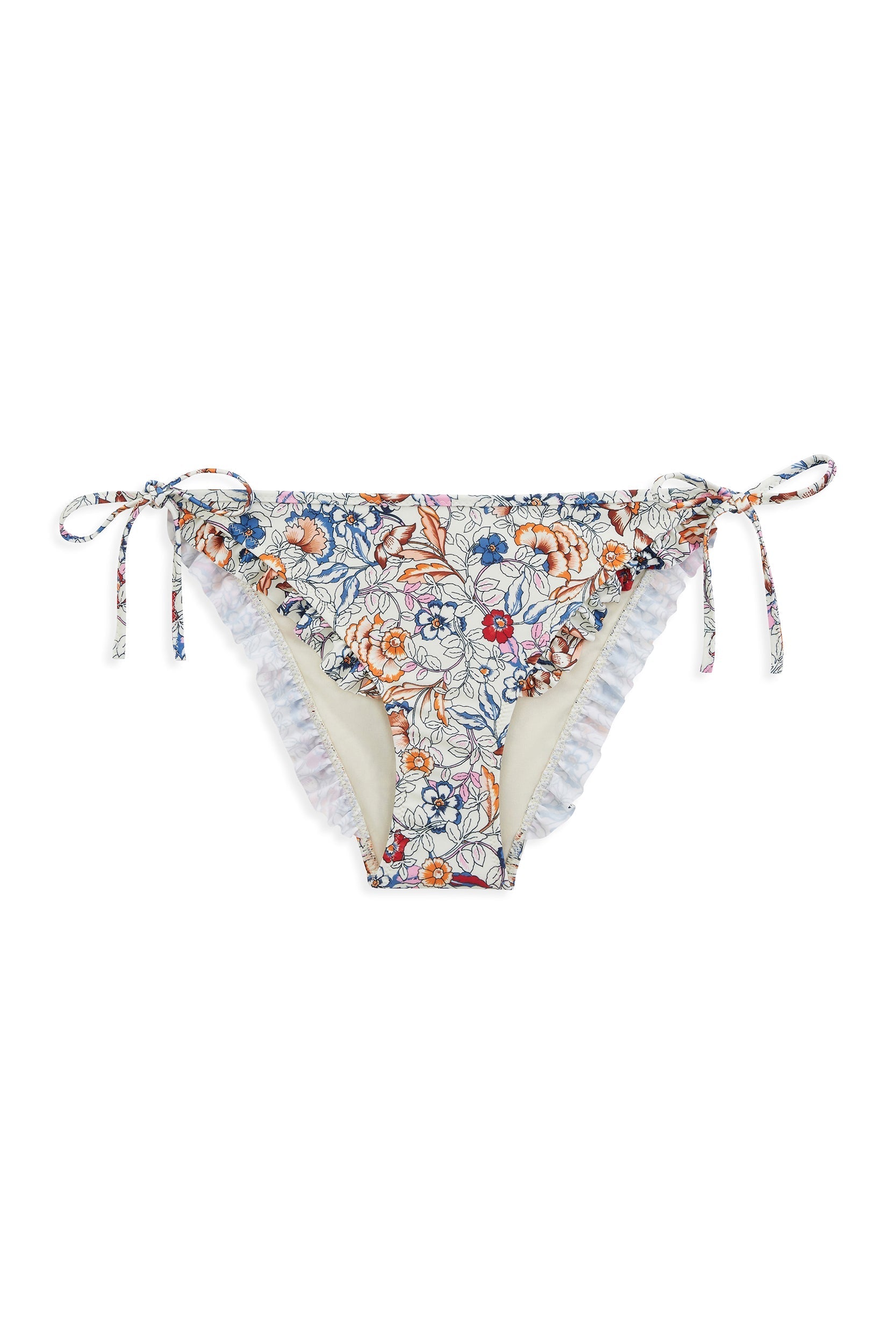 Luz bikini bottoms with floral Indian print