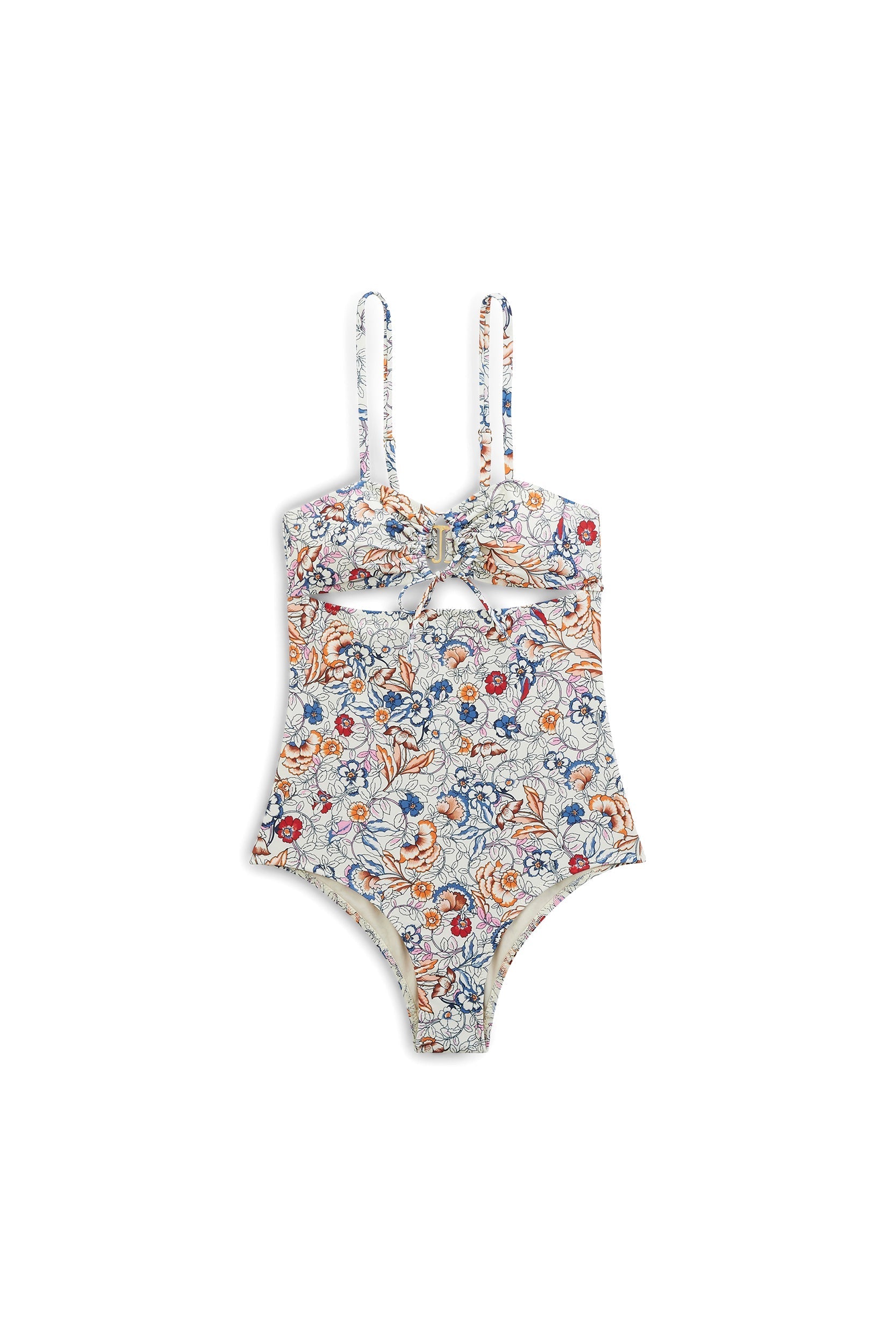 Sol swimsuit with floral Indian print
