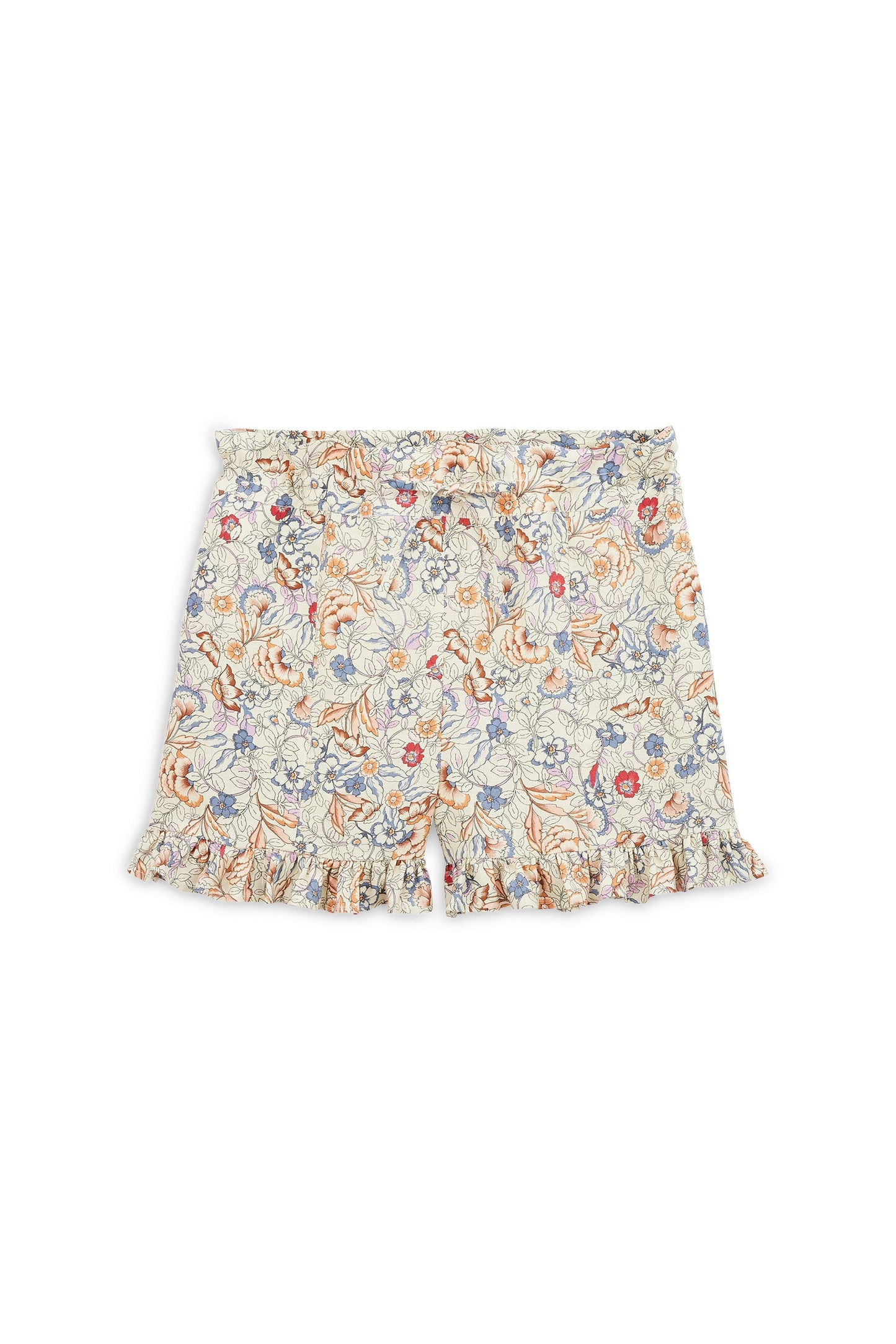 floral Indian print pueblo shorts