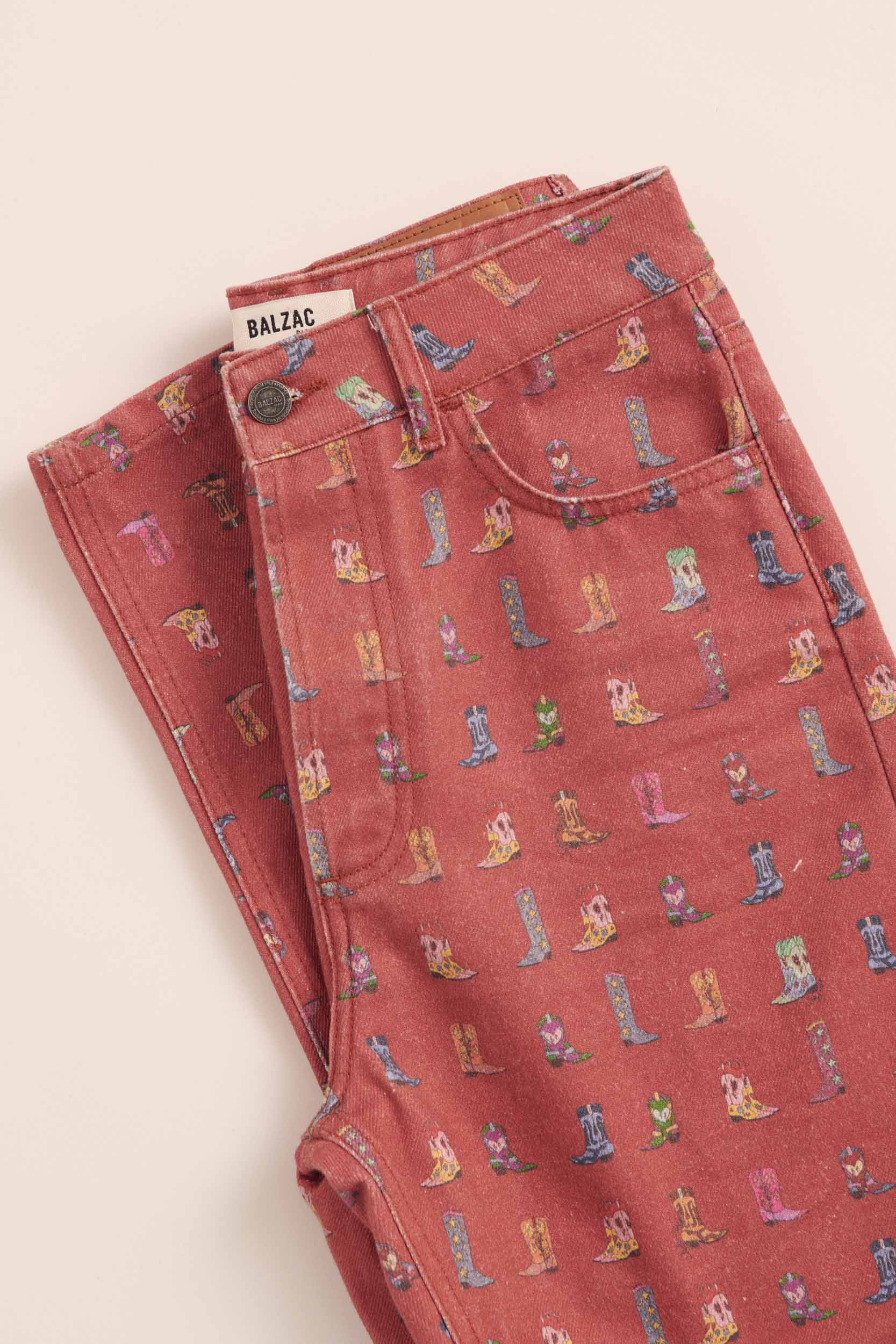 Jeans Robi printed santiags