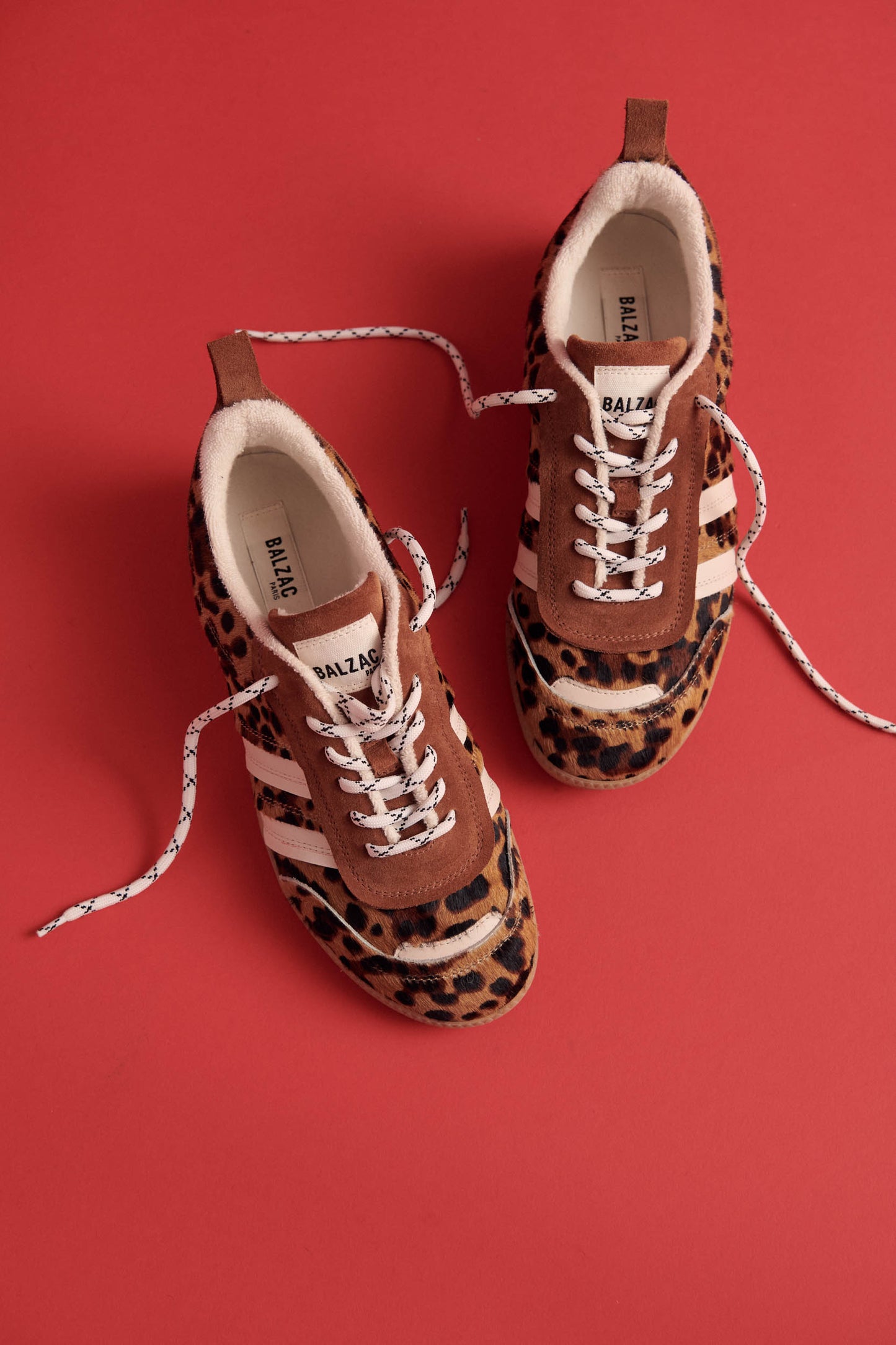 Quinn pony leopard sneakers