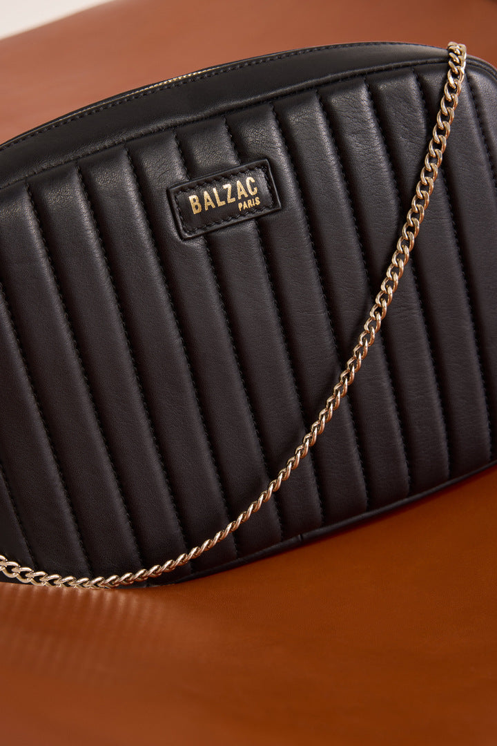 Bag Grand César black smooth chaine removable