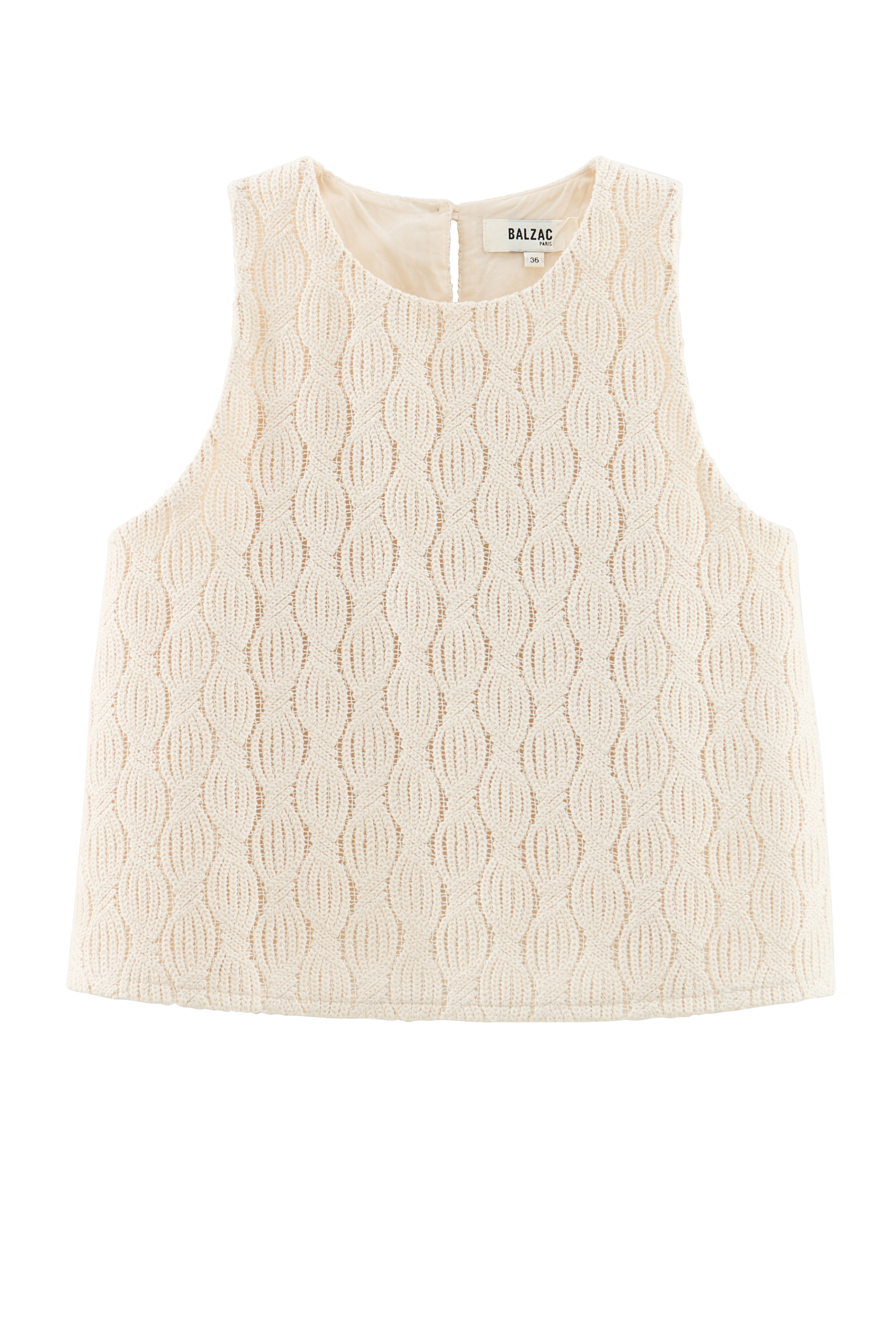 Top Cosi guipure lace ecru