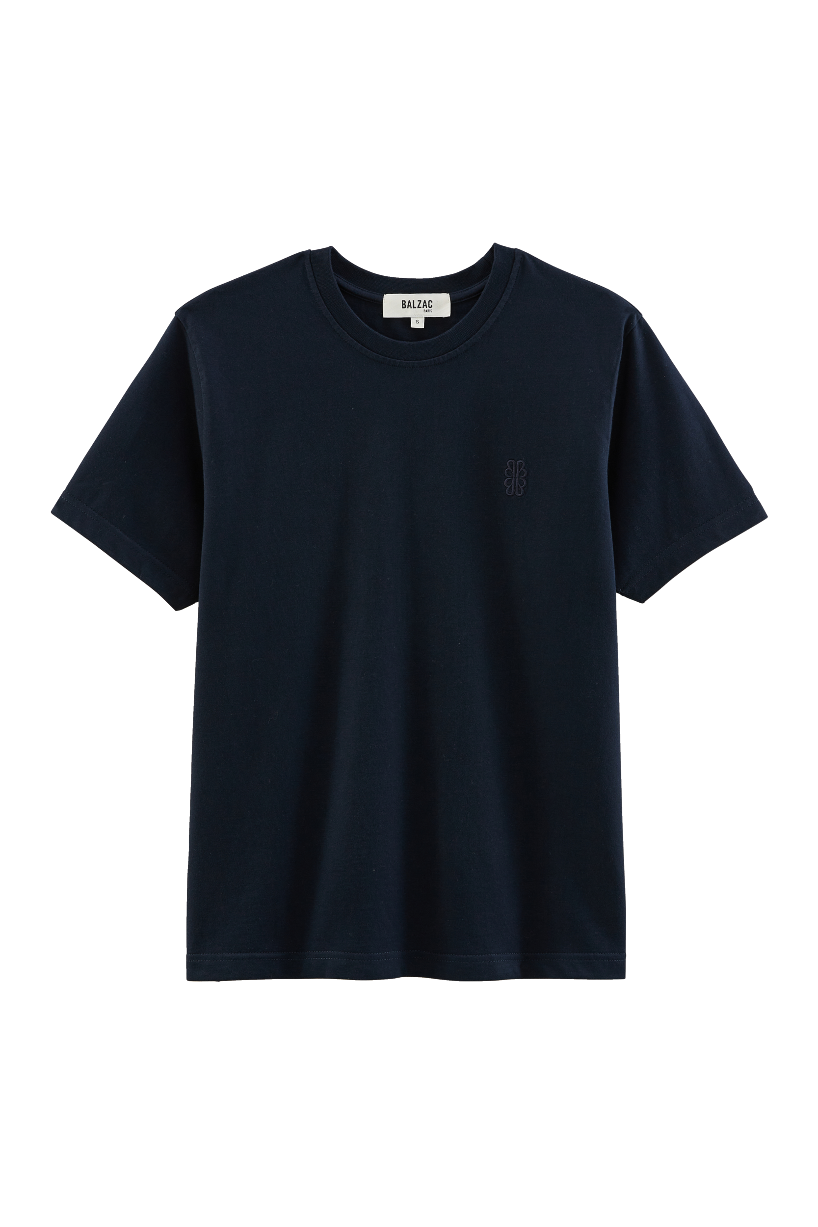 T-shirt Bree navy blue embroidered