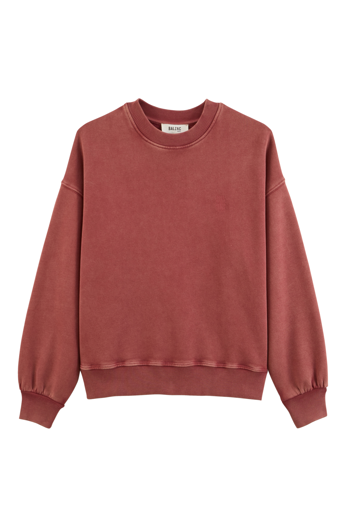 Sweatshirt Virgile sepia red